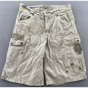 Jordan Craig Cargo Shorts Mens Sz 36 Utility Tan Khaki Multi Pocket Streetwear